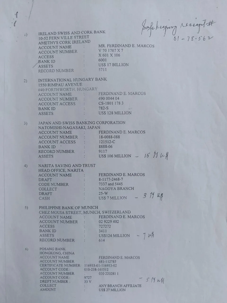 350吨黄金！菲总统马科斯家族在香港洗钱遭实锤！ 