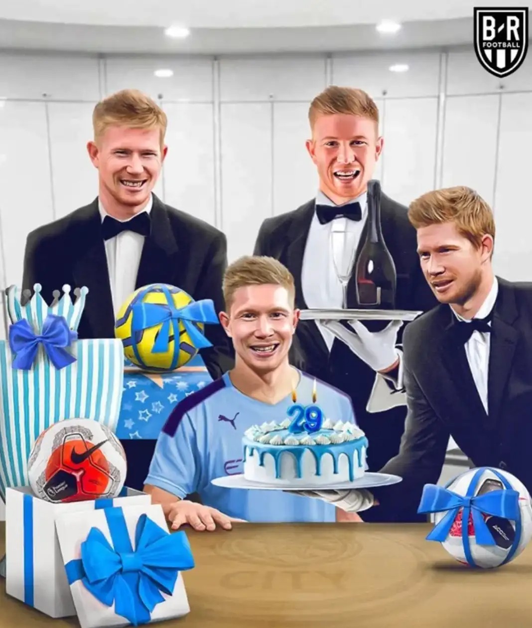 现年34岁的凯文·德布劳内身价下调500万欧元，目前评估为1000万欧元，世界杯是他最后一舞！